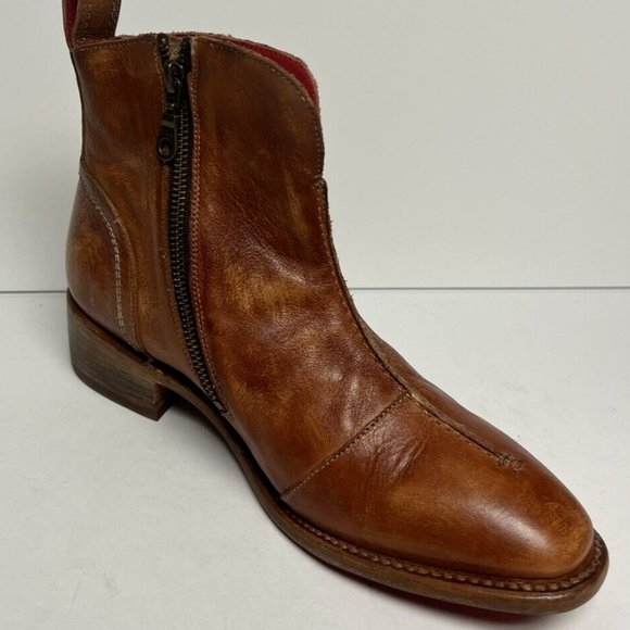 Bedstu Women's Tabitha Tan Leather Boots, Size 9.5 M - Picture 2 of 6
